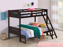 Load image into Gallery viewer, Littleton Wood Twin Over Full Bunk Bed Espresso
