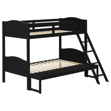 Load image into Gallery viewer, Arlo Wood Twin Over Full Bunk Bed Black
