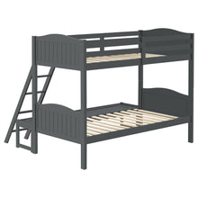 Load image into Gallery viewer, Arlo Wood Twin Over Full Bunk Bed Grey
