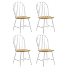 Load image into Gallery viewer, Cinder Windsor Side Chairs Natural Brown and White (Set of 4)
