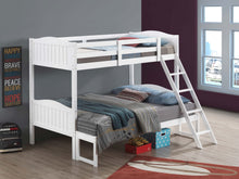 Load image into Gallery viewer, Arlo Wood Twin Over Full Bunk Bed White
