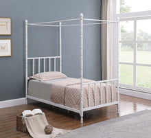 Load image into Gallery viewer, Betony Twin Canopy Bed White
