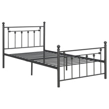 Load image into Gallery viewer, Canon Metal Twin Open Frame Bed Gunmetal
