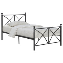 Load image into Gallery viewer, Hart Metal Full Open Frame Bed Matte Black
