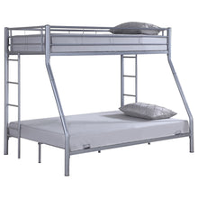 Load image into Gallery viewer, Hayward Twin Over Full Bunk Bed Silver
