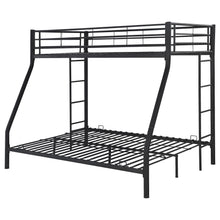 Load image into Gallery viewer, Hayward Twin Over Full Bunk Bed Black
