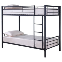Load image into Gallery viewer, Hayward Twin Over Twin Bunk Bed Black
