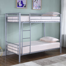 Load image into Gallery viewer, Hayward Twin Over Twin Bunk Bed Silver
