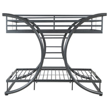 Load image into Gallery viewer, Stephan Metal Full Over Full Bunk Bed Gunmetal
