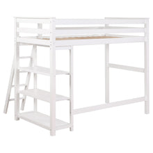 Load image into Gallery viewer, Anica 3-shelf Wood Twin Loft Bed White
