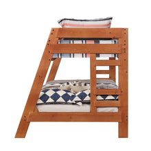 Load image into Gallery viewer, Wrangle Hill Wood Twin Over Full Bunk Bed Amber Wash
