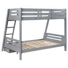 Load image into Gallery viewer, Trisha 2-drawer Wood Twin Over Full Bunk Bed Grey

