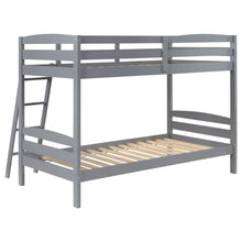 Load image into Gallery viewer, Rhea Wood Twin Over Twin Bunk Bed Grey
