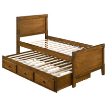 Load image into Gallery viewer, Granger Wood Twin Storage Captains Bed Rustic Honey
