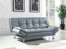 Load image into Gallery viewer, Dilleston Tufted Back Upholstered Sofa Bed Grey
