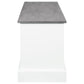 Alma 3-drawer Storage Bench White and Weathered Grey