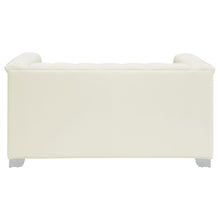 Load image into Gallery viewer, Chaviano Tufted Upholstered Loveseat Pearl White

