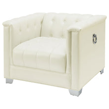 Load image into Gallery viewer, Chaviano Tufted Upholstered Chair Pearl White
