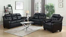 Load image into Gallery viewer, Finley Tufted Upholstered Sofa Black
