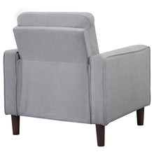 Load image into Gallery viewer, Bowen Upholstered Track Arms Tufted Chair Grey
