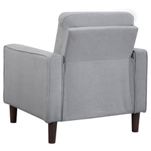 Load image into Gallery viewer, Bowen Upholstered Track Arms Tufted Chair Grey
