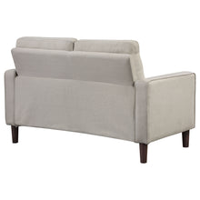 Load image into Gallery viewer, Bowen Upholstered Track Arms Tufted Loveseat Beige

