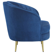Load image into Gallery viewer, Sophia Upholstered Vertical Channel Tufted Chair Blue
