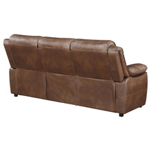 Load image into Gallery viewer, Ellington Upholstered Padded Arm Sofa Dark Brown
