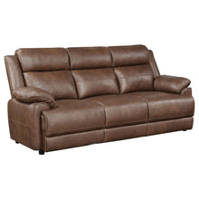 Load image into Gallery viewer, Ellington 2-piece Upholstered Padded Arm Sofa Set Dark Brown

