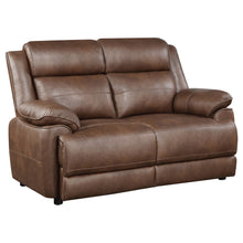 Load image into Gallery viewer, Ellington 3-piece Upholstered Padded Arm Sofa Set Dark Brown
