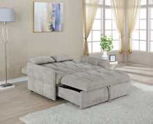 Load image into Gallery viewer, Cotswold Tufted Cushion Sleeper Sofa Bed Light Grey
