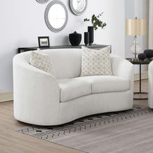 Load image into Gallery viewer, Rainn Upholstered Tight Back Loveseat Latte
