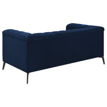 Load image into Gallery viewer, Chalet Tuxedo Arm Loveseat Blue
