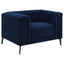 Load image into Gallery viewer, Chalet Tuxedo Arm Chair Blue
