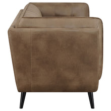 Load image into Gallery viewer, Thatcher 2-piece Upholstered Button Tufted Living Room Set Brown
