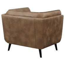 Load image into Gallery viewer, Thatcher Upholstered Button Tufted Chair Brown
