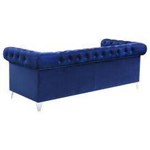 Load image into Gallery viewer, Bleker Tufted Tuxedo Arm Sofa Blue

