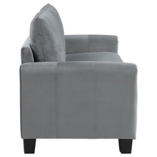 Load image into Gallery viewer, Davis  Upholstered Rolled Arm Sofa Grey
