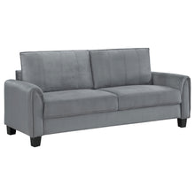 Load image into Gallery viewer, Davis  2-piece Upholstered Rolled Arm Sofa Grey
