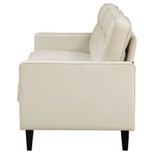 Load image into Gallery viewer, Jonah Upholstered Track Arm Sofa Ivory

