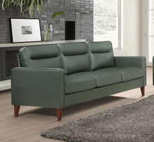 Load image into Gallery viewer, Jonah Upholstered Track Arm Sofa Green
