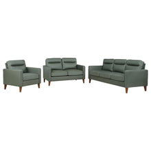 Load image into Gallery viewer, Jonah 3-piece Upholstered Track Arm Sofa Set Green
