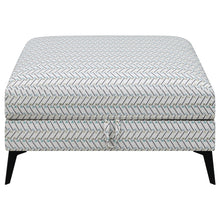 Load image into Gallery viewer, Clint Upholstered Ottoman with Tapered Legs Multi-color
