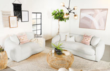 Load image into Gallery viewer, Isabella 2-piece Upholstered Tight Back Living Room Set White
