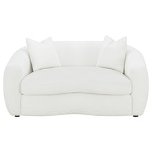 Load image into Gallery viewer, Isabella Upholstered Tight Back Loveseat White
