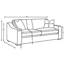Load image into Gallery viewer, Ashlyn Upholstered Sloped Arms Sofa White
