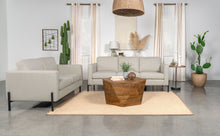 Load image into Gallery viewer, Tilly 2-piece Upholstered Track Arms Sofa Set Oatmeal
