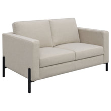 Load image into Gallery viewer, Tilly 2-piece Upholstered Track Arms Sofa Set Oatmeal
