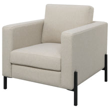 Load image into Gallery viewer, Tilly Upholstered Track Arms Chair Oatmeal
