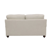 Load image into Gallery viewer, Glenn Recessed Arms Loveseat Light Grey
